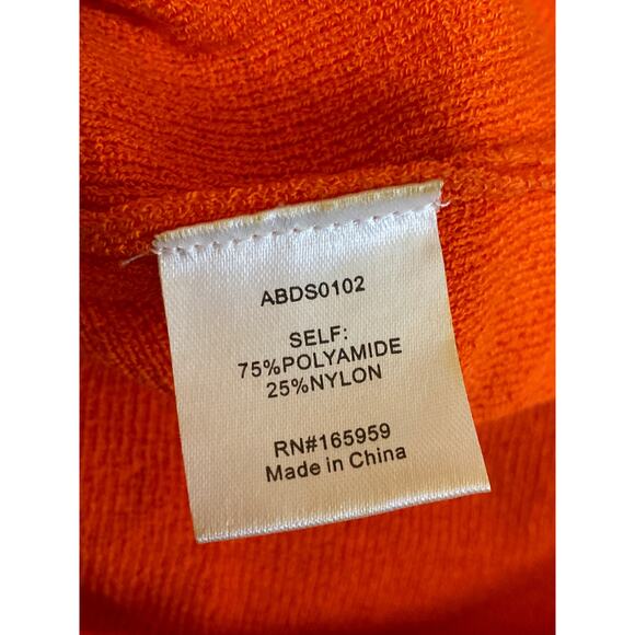 Aiblee Orange Pink Colorblock Cut Out Sleeveless V Neck Maxi bodycon Dress Sz M - Picture 4 of 4